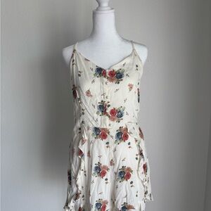 Cottagecore Fairy Floral Soft Coquette Ruffle Romper Size Large Great Condition